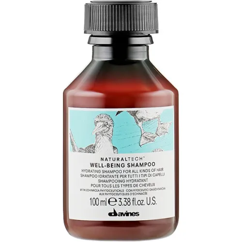 Увлажняющий шампунь для всех типов волос Davines Well-Being Shampoo, 100 мл.
