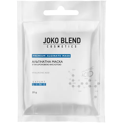 Альгінатна маска для обличчя Joko Blend Premium Alginate Mask Hyaluronic Acid з гіалуроновою кислотою, 20 г.