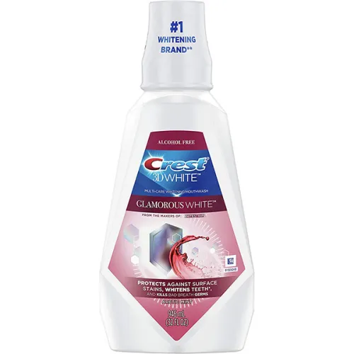 Ополаскиватель для полости рта Crest 3D White Luxe Glamorous White Multi-Care Whitening Mouthwash Fresh Mint с отбеливающим