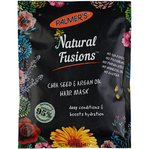 Маска для волосся Palmer’s Natural Fusions Chia Seed & Argan Oil Hair Mask на основі насіння чіа і арганової олії, 60 г.