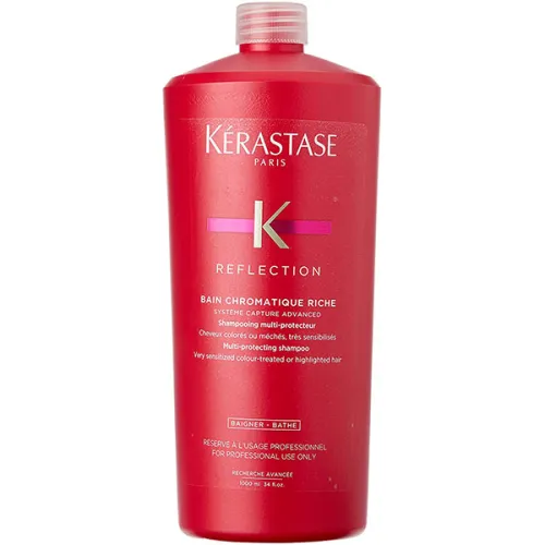 Шампунь для чутливого фарбованого волосся Kerastase Reflection Bain Chromatique Riche Shampoo, 1000 мл.