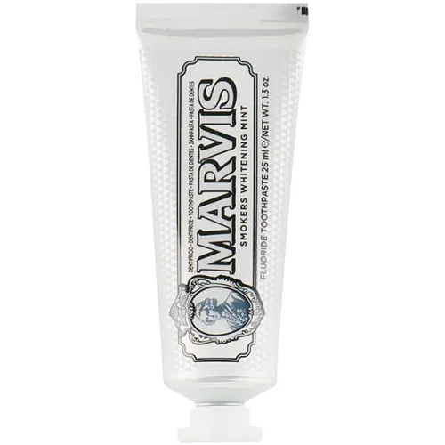 Отбеливающая зубная паста для курильщиков «мята» Marvis Smokers Whitening Mint, 25 мл.