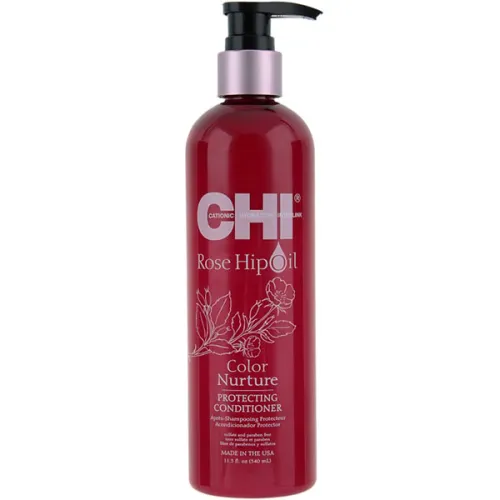 Кондиціонер для фарбованого волосся CHI Rose Hip Oil Color Nurture Protecting Conditioner, 340 мл.