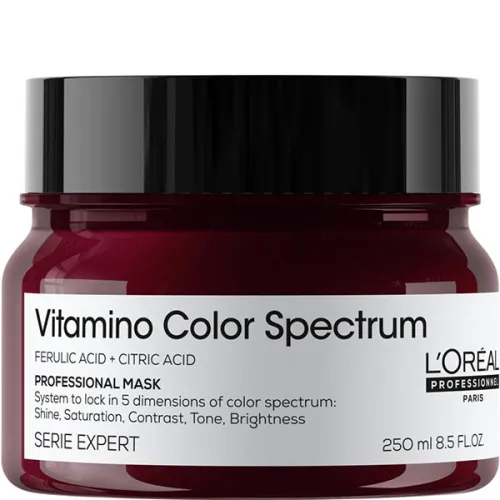 Маска для сяючого блиску фарбованого волосся L’Oreal Professionnel Serie Expert Vitamino Color Spectrum Mask, 250 мл.
