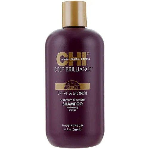Интенсивно увлажняющий шампунь для поврежденных волос CHI Deep Brilliance Optimum Moisture Shampoo, 355 мл.