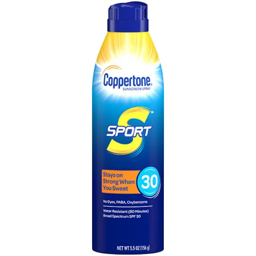 Сонцезахисний спрей для обличчя та тіла Coppertone Sport Sunscreen Continuous Spray SPF30, 156 г.
