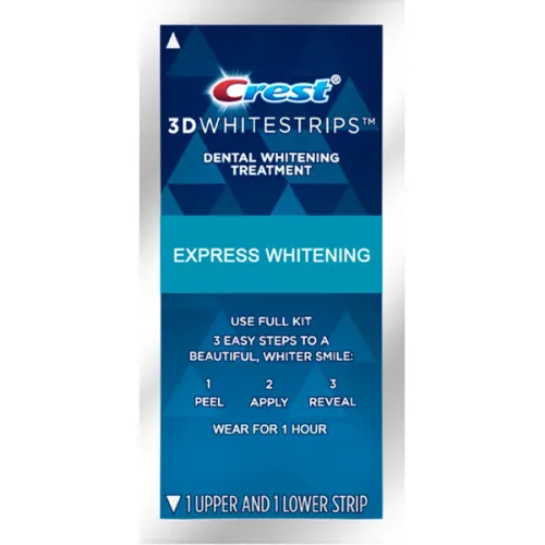 Отбеливающие полоски для зубов Crest 3D White 1hr Express Whitestrips