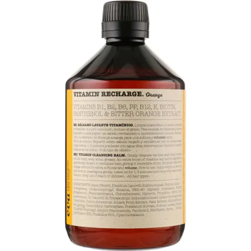 Вітамінний шампунь для волосся «апельсин» Eva Professional Vitamin Recharge Cleansing Balm Orange, 500 мл.