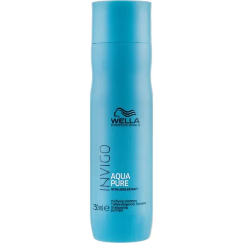Глибоко очищаючий шампунь Wella Professionals Invigo Balance Aqua Pure Purifying Shampoo з екстрактом лотоса, 250 мл.
