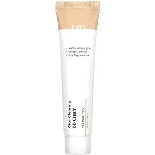 BB-крем для обличчя Purito Cica Clearing BB Cream з екстрактом центели, 30 мл.