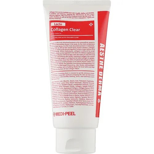 Пенка для умывания Medi Peel Red Lacto Collagen Clear с коллагеном и лактобактериями, 300 мл.