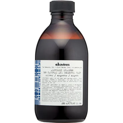 Шампунь для натуральных и окрашенных волос «серебро» Davines Alchemic Shampoo For Natural And Coloured Hair Silver, 280 мл.
