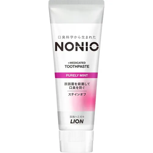 Зубная паста комплексного действия «мята» LION Nonio Medicated Toothpaste Purely Mint, 130 г.