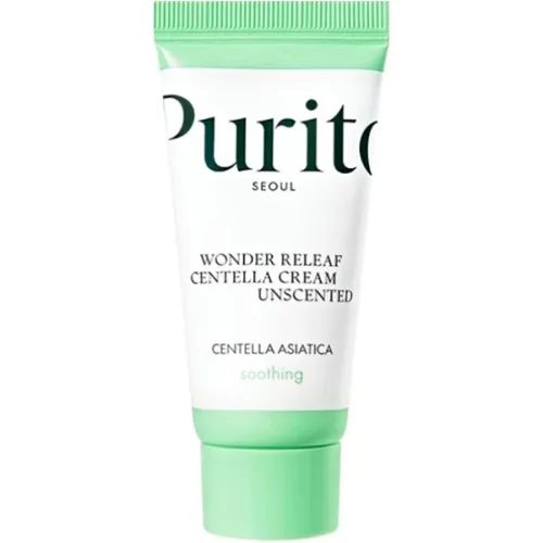 Крем для чутливої шкіри обличчя Purito Seoul Wonder Releaf Centella Cream Unscented з екстрактом центелли, 12 мл.