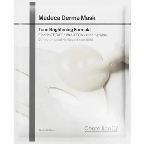 Интенсивная осветляющая тканевая маска для лица Centellian24 Madeca Derma Mask III Brightening Formula, 25 мл.