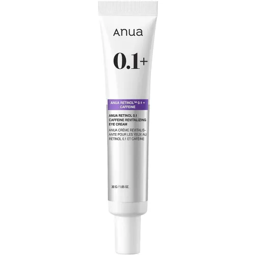 Відновлювальний крем для шкіри навколо очей Anua Retinol 0.1 Caffeine Revitalizing Eye Cream з ретинолом і кофеїном, 30 г.