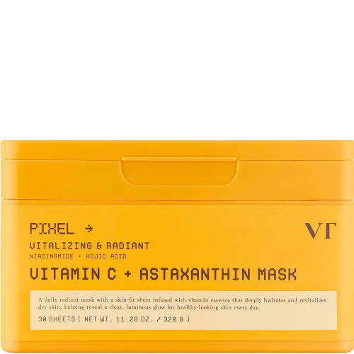 Освітлювальні тканинні маски для обличчя VT Cosmetics Vitamin C Astaxanthin Mask з вітаміном C та астаксантином, 30 шт. (320