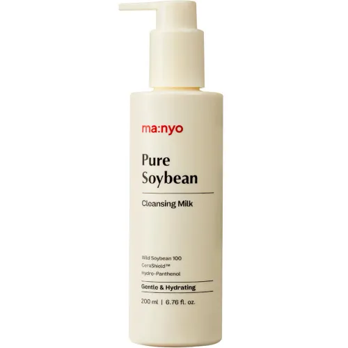Очищающее молочко для лица Manyo Pure Soybean Cleansing Milk с экстрактом сои и керамидами, 200 мл.