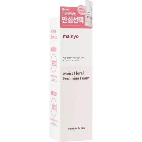 Зволожувальна пінка для інтимної гігієни Manyo Moist Floral Feminine Foam, 150 мл. - вигляд 2
