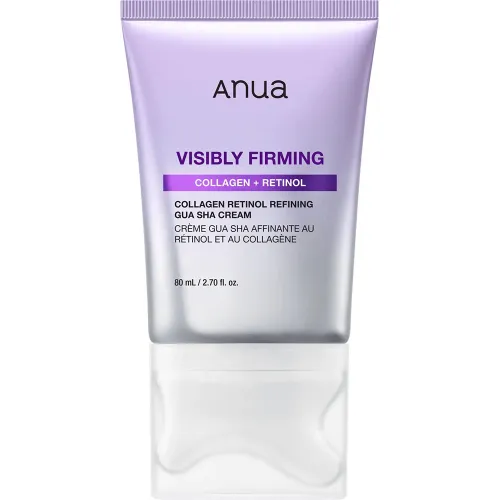 Антивіковий крем-масажер для шиї та декольте Anua Collagen Retinol Refining Gua Sha Cream з колагеном і ретинолом, 80 мл.