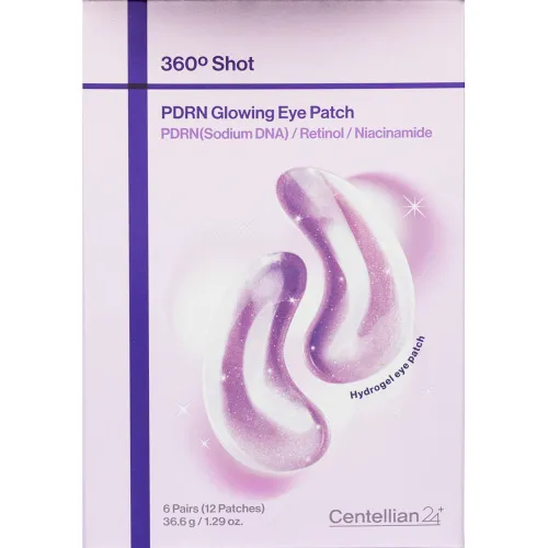 Гідрогелеві патчі під очі Centellian24 360 Shot PDRN Glowing Eye Patch з PDRN, 6 пар.