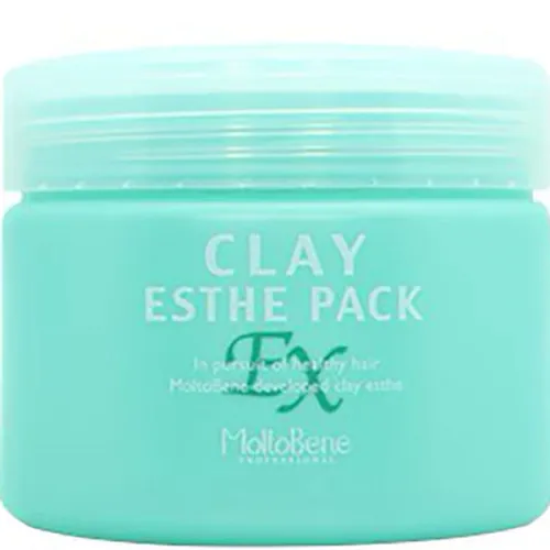 Маска от выпадения волос для стимуляции их роста и лечения перхоти MoltoBene Clay Esthe EX Pack Mask, 300 мл.