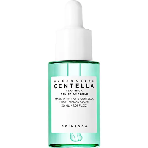 Сыворотка против акне SKIN1004 Madagascar Centella Tea-Trica Relief Ampoule с экстрактом центеллы и чайным деревом, 30 мл.