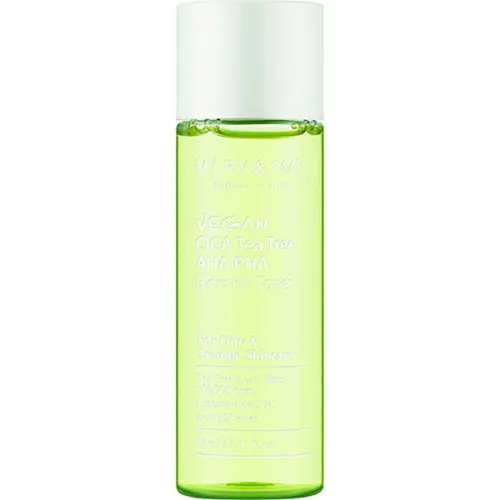 Тонер для лица Mary & May Vegan Cica Tea Tree AHA PHA Toner с экстрактом центеллы и чайного дерева, 30 мл.