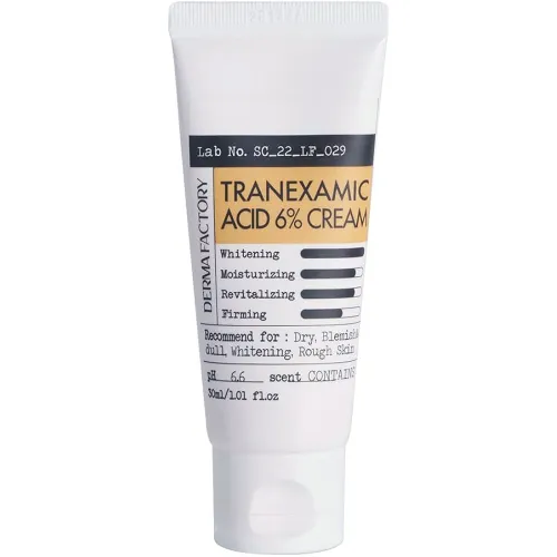 Крем для лица Derma Factory Tranexamic Acid 6% Cream с транексамовой кислотой, 30 мл.