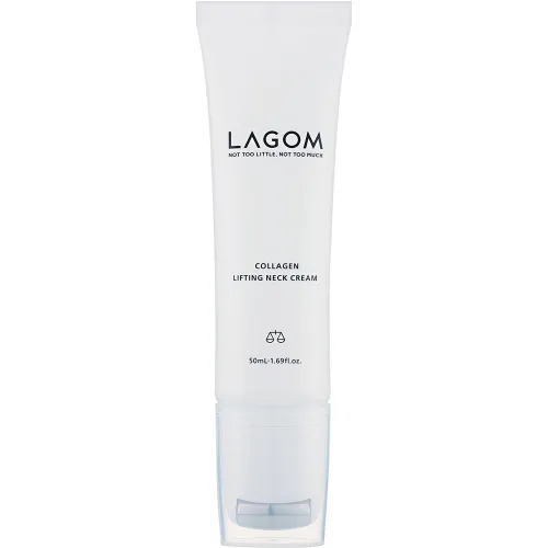 Антивозрастной крем для шеи Lagom Collagen Lifting Neck Cream с коллагеном, 50 мл.
