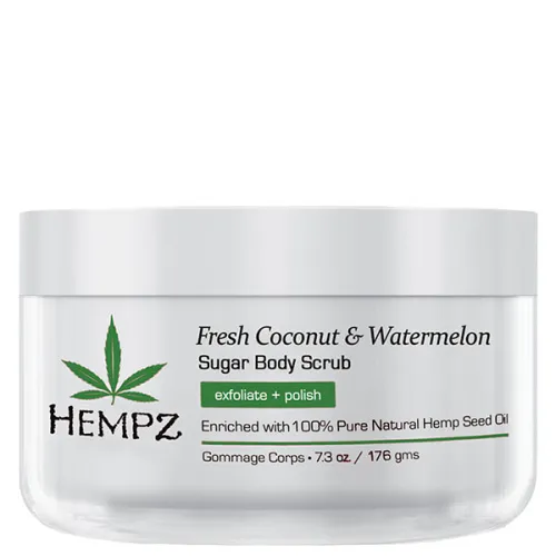 Сахарный скраб для тела «кокос и арбуз» Hempz Sugar Body Scrub Fresh Coconut & Watermelon, 176 г.