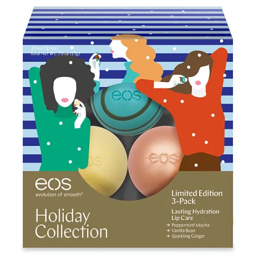 Подарунковий набір EOS Lip Balm 3-Pack Limited Edition Collection із 3-х бальзамів для губ
