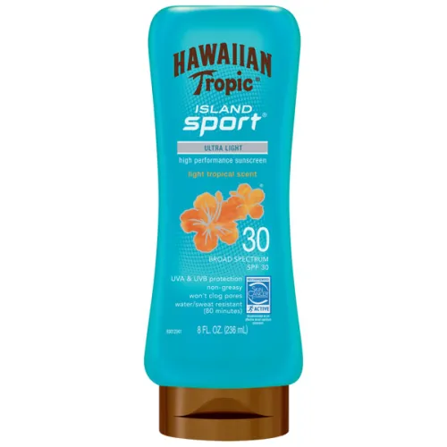 Сонцезахисний лосьйон для обличчя та тіла Hawaiian Tropic Island Sport Broad Spectrum Sunscreen Lotion SPF30, 236 мл.