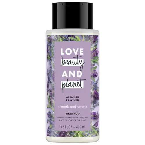 Шампунь для гладкости волос «аргановое масло и лаванда» Love Beauty And Planet Smooth and Serene Shampoo Argan Oil &