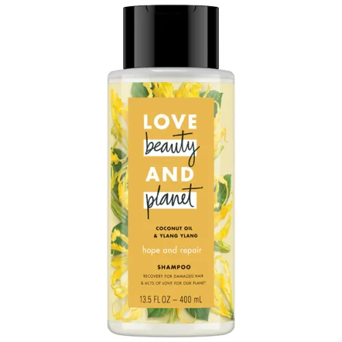 Восстанавливающий шампунь для волос «кокосовое масло и иланг иланг» Love Beauty And Planet Hope and Repair Shampoo Coconut
