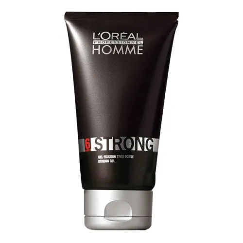 Чоловічий гель для укладання супер-сильної фіксації L’Oreal Professionnel Homme Strong Gel, 150 мл.