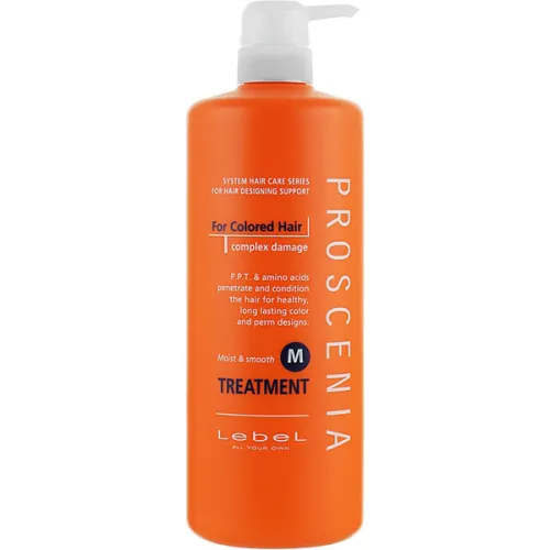 Маска для догляду за прямим волоссям Lebel Proscenia M Treatment For Colored Hair, 980 мл.