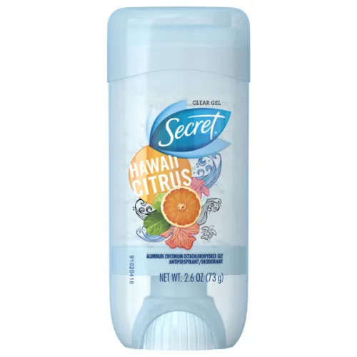 Гелевий дезодорант-антиперспірант «цитрус» Secret Hawaii Citrus Clear Gel Antiperspirant, 73 г.