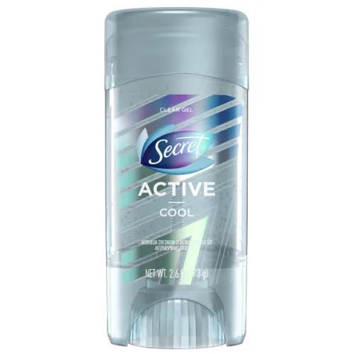 Гелевий дезодорант-антиперспірант «прохолода» Secret Cool Scent Active Clear Gel Antiperspirant, 73 г.