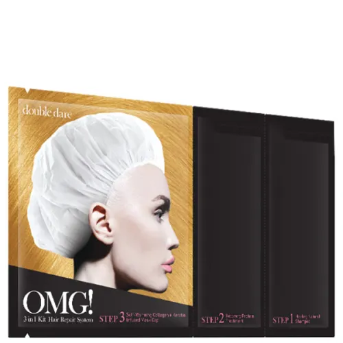 Маска для волосся трикомпонентна «реанімація волосся» Double Dare OMG! 3 in 1 Kit Hair Repair System