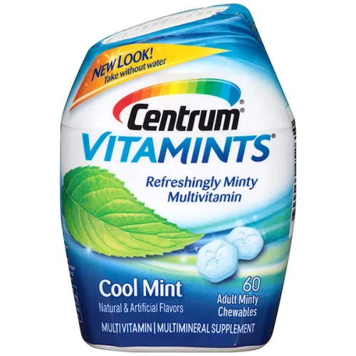Мультивитаминный жевательный комплекс для взрослых «холодная мята» Centrum VitaMints Adult Multivitamin Chewables Cool Mint