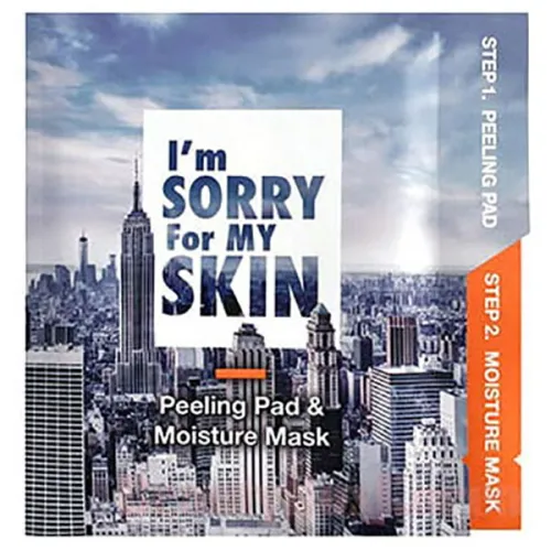 Тканевая маска и пилинг для лица моментальное увлажнение I’m Sorry For My Skin Peeling Pad & Moisture Mask, 7 г. + 15 мл.