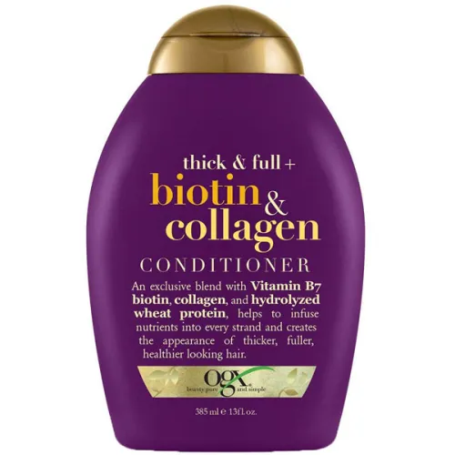 Кондиціонер для волосся OGX Thick & Full Biotin & Collagen Conditioner з біотином та колагеном, 385 мл.