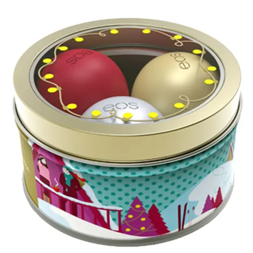 Набір бальзамів для губ EOS Organic Limited Edition Holiday Collection Lip Balm