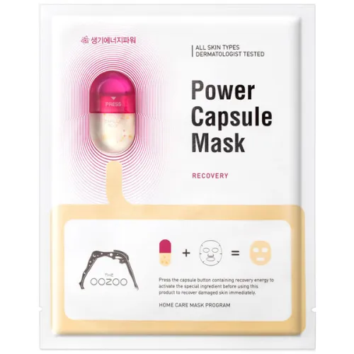 Маска для обличчя The OOZOO Power Capsule Mask Recovery з капсулою-активатором «відновлення», 4 мл. и 20 мл.
