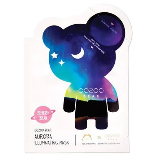 Двофазна маска для обличчя «північне сяйво» The OOZOO Bear Aurora Illuminating Mask, 3 мл. и 20 мл.