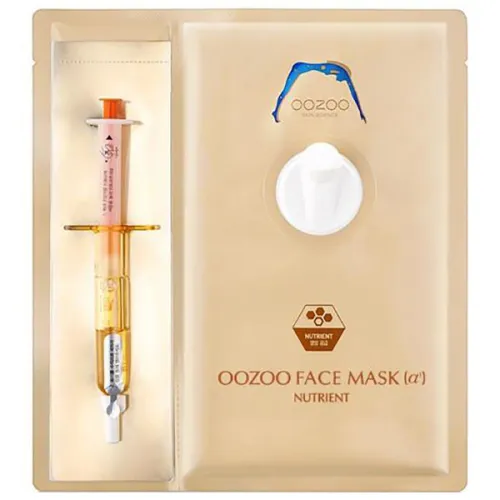 Маска The OOZOO Face Injection Mask Nutrient з пантенолом для інтенсивного живлення шкіри обличчя, 2.8 мл. и 27 мл.