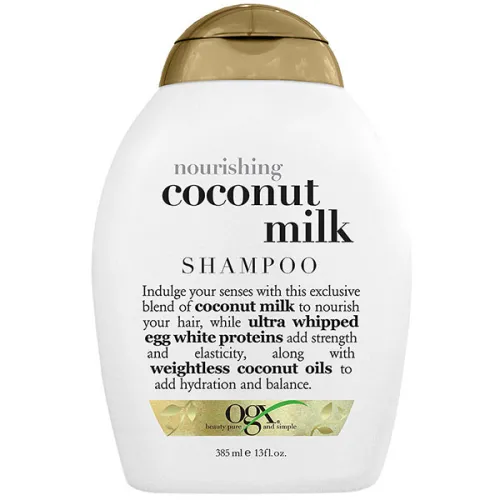 Живильний шампунь для волосся OGX Coconut Milk Shampoo, 385 мл.