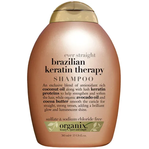 Шампунь для кератинового відновлення волосся OGX Brazilian Keratin Therapy Shampoo, 385 мл.