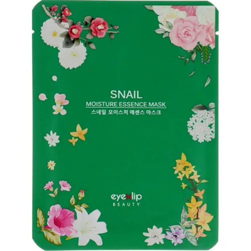 Зволожуюча тканинна маска для обличчя «равликовий муцин» Eyenlip Moisture Essence Mask Snail, 25 мл.